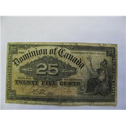 Dominion of Canada 25 Cents 1900