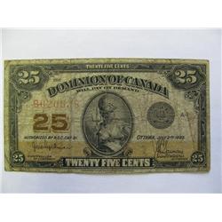 Dominion of Canada 25 Cents 1923