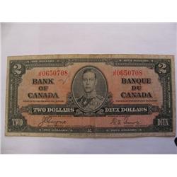 Bank of Canada 2 Dollars 1937