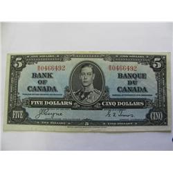 Bank of Canada 5 Dollars 1937