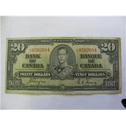 Bank of Canada 20 Dollars 1937