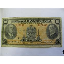 Bank of Canada 10 Dollars 1935
