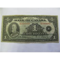 Bank of Canada 1 Dollar 1935
