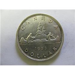1953 Canadian Silver Dollar
