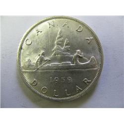 1959 Canadian Silver Dollar