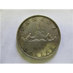 1953 Canadian Silver Dollar