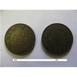 1906 1895 Pennies