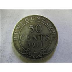 1911 Newfoundland Dollar Coin