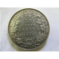 1916 Canadian 50 Cent