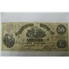 Image 1 : 1861 50$ Confederate Dollar Note