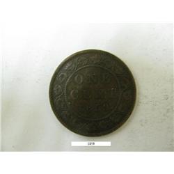 1859 One Cent Canadian Large
