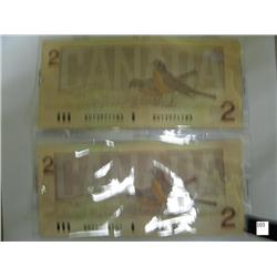 1986 Canadian 2$ Notes