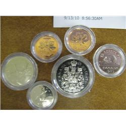 Assorted Unc Canadian Coins