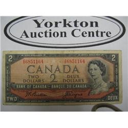 1954 Canadian 2$ Note