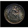 Image 2 : ***RARE   Rainbow Toned 1853-p w/Arrows Half Dime Grades Gem Uncirculated ms65   RARE***