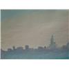 Image 1 : Joyce Rezendes, Skyline Manhattan,  Signed Painting