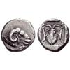 Image 1 : Phokis. Delphi. Trihemiobol, 5th century BC. AR 1.41 g., 12'.