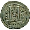 Image 3 : Byzantine Emp. Justinian I. Follis year 14 / 540-1, Æ 22.21g.