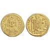 Image 1 : Byzantine Emp. Maurice Tiberius. Solidus ca. 583, AV 4.39g.