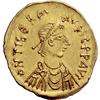 Image 2 : Byzantine Emp. Maurice Tiberius. Tremissis 583-602, AV 1.48g.
