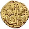 Image 3 : Byzantine Emp. Justinian II. Tremissis 705-711, AV 1.42g.