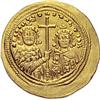Image 3 : Byzantine Emp. Basil II B. Histamenon nomisma 1005-1025, AV 4.42g.