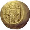 Image 2 : Byzantine Emp. Isaac II Angelus. Hyperpyron nomisma 1185-1195, EL 4.33g.