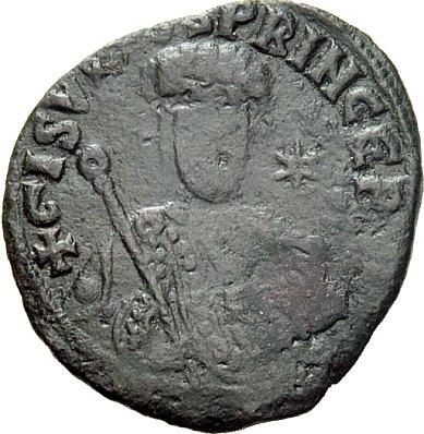Italy. Salerno. Gisulfo II. Follaro, Æ 3.11g.