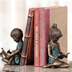 Boy & Girl Bookends 