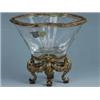 Image 1 : FINE ITALIAN CRYSTAL WITH ORNATE BRASS ACCENTS