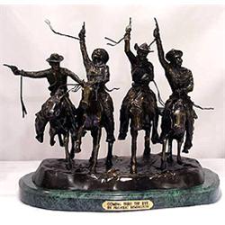 Coming Thru the Rye Bronze Remington Sculpture