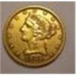 1906  Gold Liberty $5 Coin