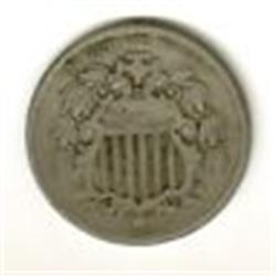 1866 Nickel, Rays on Reverse