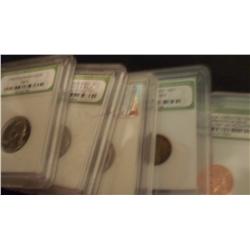 Set of 6 Mixed Graded  Mint Coins