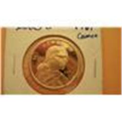 $1 Sequoyah 2000 Silver Proof Dollar