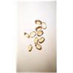 Six 1/2 Carat Oval Cut Yellow Topaz