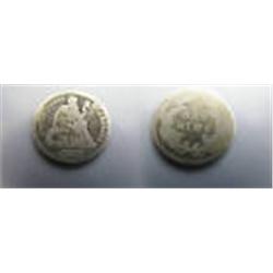 1877 Seated Liberty Silver Dime