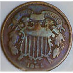 RARE 1864 Two Cent