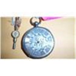 Pure Silver Lepine Pocket Watch