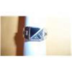 Sterling Silver/Onyx Mens Ring