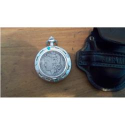 Star Trek Pocketwatch W/1900 Morgan Dollar