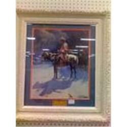 Olaf Wieghorst "The Sentry"  Signed Lithograph