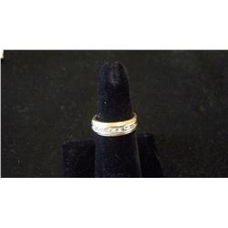 1 Ct Diamond Band Ladies Ring, 14K Gold, 5.9 Gr