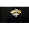 Image 1 : Marquis Diamond Center,1Ct Diamond Ring, 14K Gold