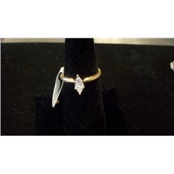 .50 Ct. Solitaire Marquis Diamond Ring, 14K Gold