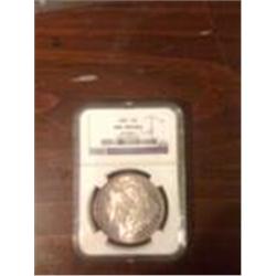 1886 Uncirculated Key Date Morgan Silver Dollar, NGC