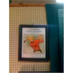 Framed  "Country GentleWoman" Golf Card