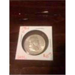 1962 Uncirculated Silver Franklin Half Dollar
