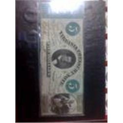 1861 $5 Virginia commenwealth Note