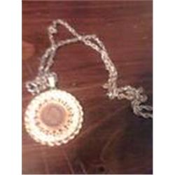 1888 Indian Penny Bezel Necklace